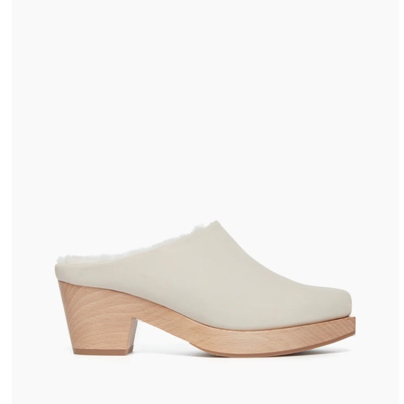 Coclico KERA SHEARLING CLOGGREIGE NUBUCK & BLANCO SHEARLING size 7